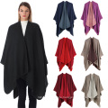 Women's Warm Shawl Wrap Cape Winter Cardigan Sweaters Open Front Poncho